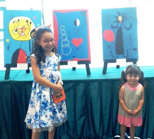Alumna en la Exposición de obras de los alumnos del Taller de Pintura Creando Artistas como fin de ciclo 2014-15  en el WTC Veracruz