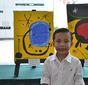 Alumno en la Exposición de obras de los alumnos del Taller de Pintura Creando Artistas como fin de ciclo 2014-15  en el WTC Veracruz