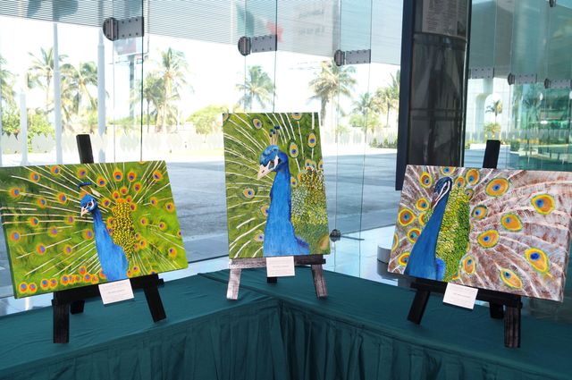 Exposición de obras de los alumnos del Taller de Pintura Creando Artistas como fin de ciclo 2013-14 en el WTC Veracruz